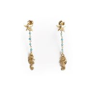 Pendientes Misis Mujer KRILL in Plata Turchese OR08238